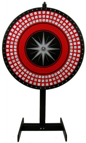 48&#034; BIG SIX DICE WHEEL, GAME WHEEL, PRIZE WHEEL. TALL FLOOR STAND!