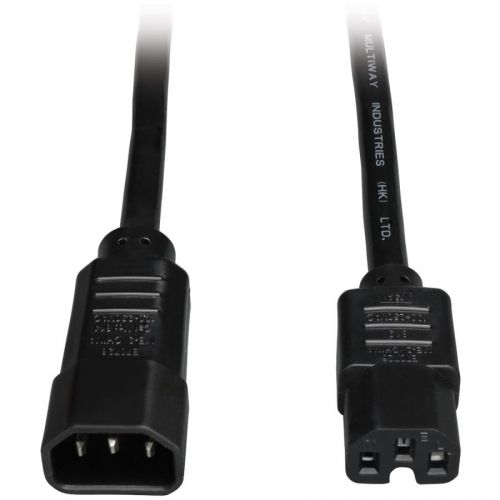 Tripp Lite P018 006 Power Interconnect Cord 6ft IEC 60320 C14 IEC 60320 C15