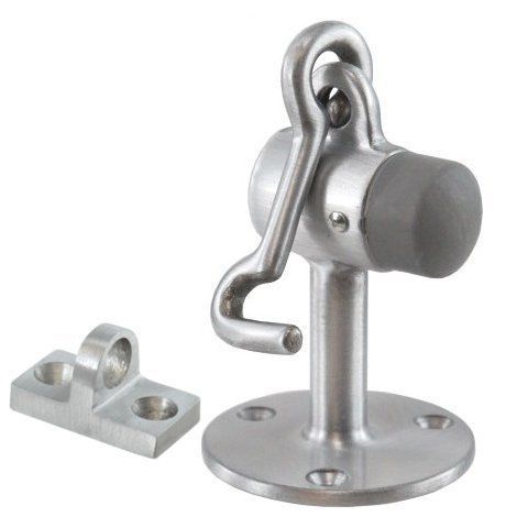 Aluminum Floor Door Stop w/ Hook