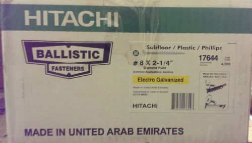 NEW Hitachi 17644 #8 x 2-1/4&#034; Elec. Galv. 20 Degree Pla