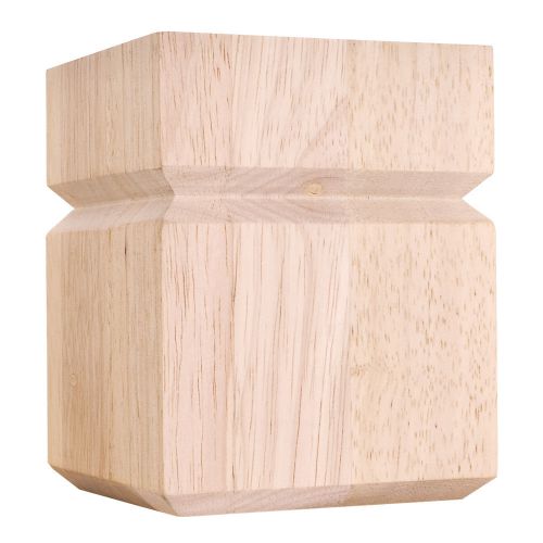 One Pair- Shaker Style Bunn Feet.(Furniture/ Cabinet Leg)3-1/2&#034; x 4-1/2&#034;- #BF33