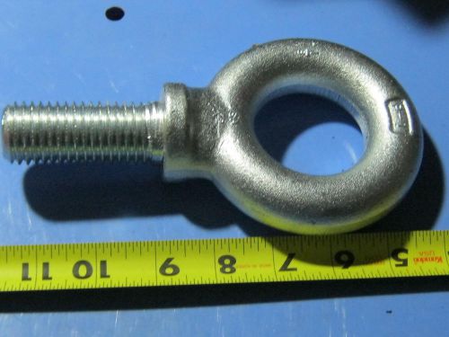 Eyebolt 1-1/8 Dia. 7 Threads 2&#034; Eye Straight Lift 12000  Shoulder K2