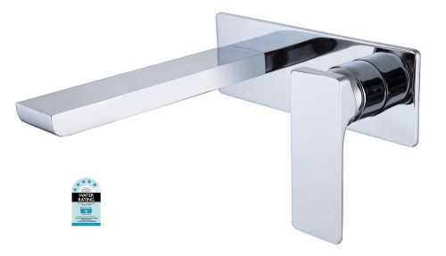 Designer astra square bathroom bath/vanity basin wall flick mixer + spout combo for sale