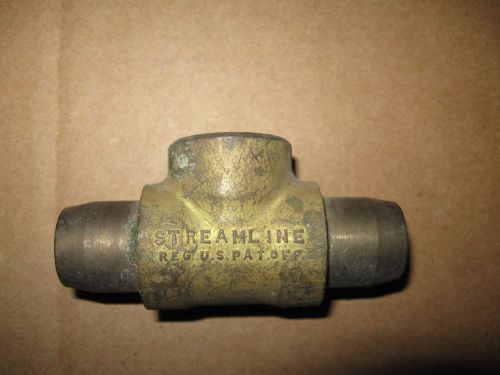 Brass Tee CAST 1/2 C x C x FPT Adapter TEE Streamline  Mueller *