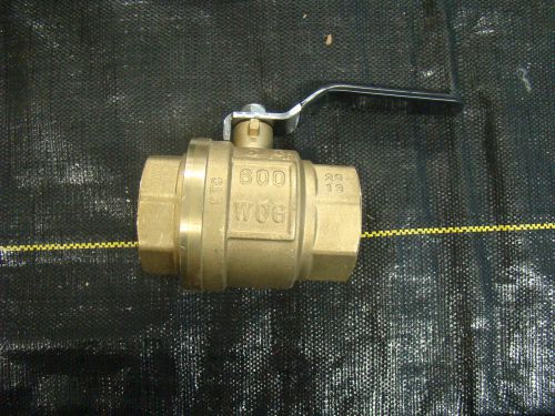 Grainger 6GD19B Brass Ball Valve, Inline, FNPT, 2 In