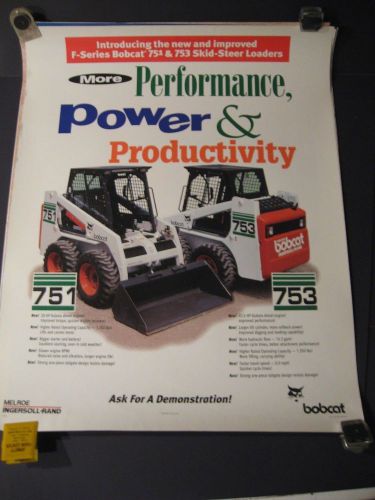 Lot of Bobcat Skid Loaders and Accessories Posters