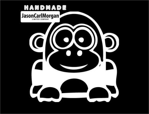 JCM® Iron On Applique Decal, Gorilla White