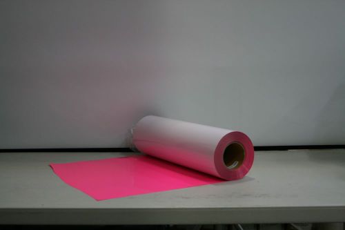 Stahls&#039; clearance - cuttable heat transfer vinyl - neon pink - 20&#034; x 50 yards for sale