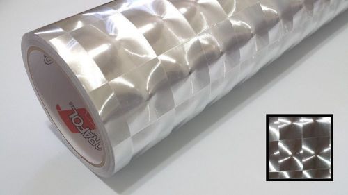 Silver Lense Vinyl Wrap Graphic Sticker Roll Sheet Roll Overlay Craft &amp; Cut 24&#034;