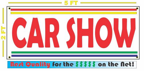 Car show banner sign new larger size with retro vintage colors 4 collector shop for sale