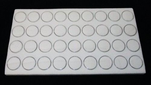 Gem jar tray insert with 36 medium size jars white for sale