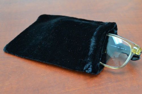 BLACK VELVET JEWELRY TRINKET COIN DRAWSTRING POUCH T-2154E