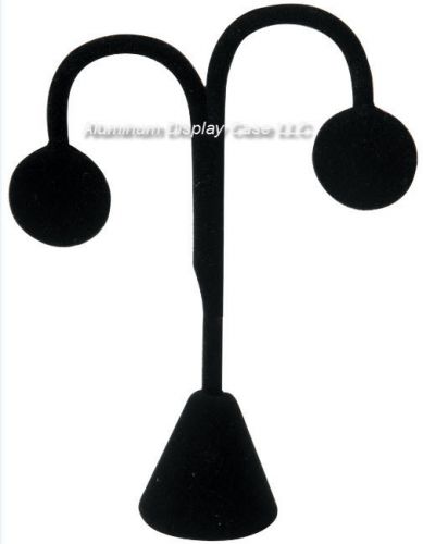 Earring Stand - Tall Tree Shape 6 1/4&#034; h Black Velvet - Pack of 6