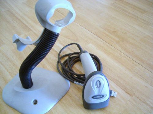 Lot of 6 barcode scanners motorola symbol ls2208 with cables cradles for sale