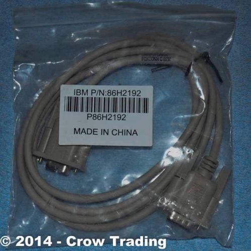 Ibm 86h2192 thermal printer cable 6 ft  db9 m-f new for sale