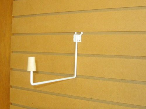 Five (5) Mannequin HEAD form HOOKS for Slatwall/Pegwall-White