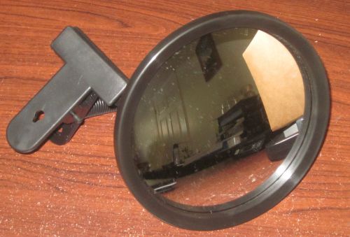 See-all personal security mirror icu7 7&#034; diameter clip on black for sale