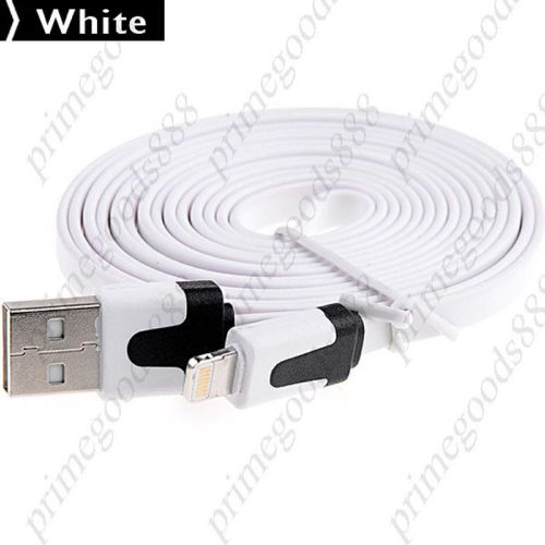 1.9m usb 2.0 male to 8 pin lightning adapter cable 8pin charger cord white for sale