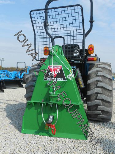 &#039;green&#039; wallenstein fx65 3-pt skidding winch, logging winch, 6500lb capacity! for sale