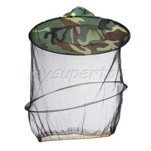 Nylon Camouflage Jungle Mesh Face Mask Bee Cap Fishermen Hunters