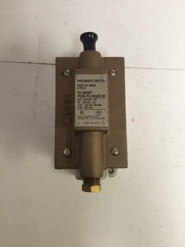 Ansul Pneumatic Switch, Part No. 46250, 2 Pole