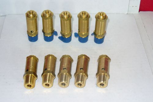 10 Pcs New,M11SS  Kingston 100 Series Brass Safety Valve, 125 psi, 3/8&#034; NPT Male