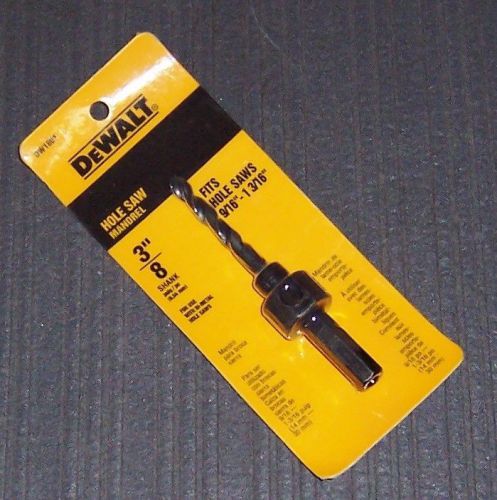 Dewalt dw1801 3/8&#034; shank mandrel (fits hole saws 9/16&#034; - 1-3/16&#034;) for sale