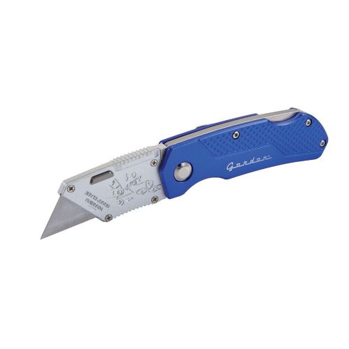 Folding locking back utility knife aluminum handle sharp stainless blade carpet for sale