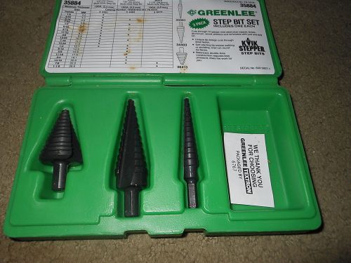 greenlee 35884 step bit set