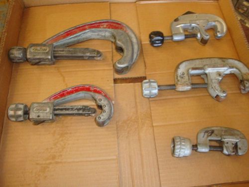 (5) RIDGID/REED PIPE &amp; TUBING CUTTERS