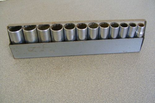 VINTAGE CRAFTSMAN DEEP SOCKETS 1/2 DRIVE -----V------- 1 1/8 TO 1/2