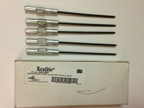 Xcelite 9923BP , Series 99 Ballpoint Hex Driver Blade, 3/32&#034; x 5&#034;  Lot of 5