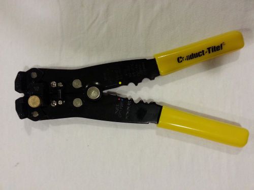 Conduct-Tite Wire Stripper/Crimper, Self-Adjusting FREE SHIPPING