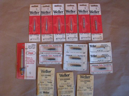 Lot of 18 Weller Replacement Soldering Tips  NEW