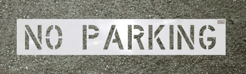 CH Hanson 70001 6&#034; x 4&#034; &#034;NO PARKING&#034; LDPE Reuseable Stencil