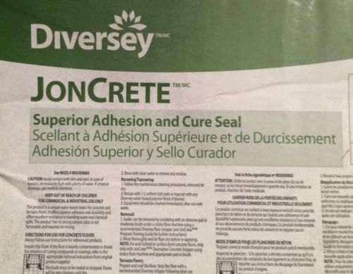 Diversey joncrete sealer 5gl sealer, 5 gal, milky white, acrylic, gloss for sale