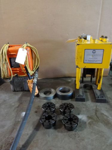 weather head eaton T-400 hose crimper w/ hukie R-14EF