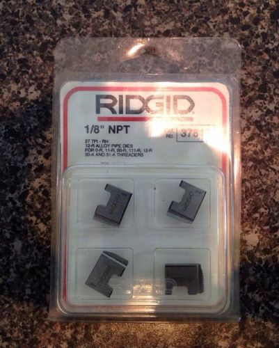 Ridgid 37810 1/8&#034; NPT Right Hand Pipe Dies 12-R 00-R 111-R New