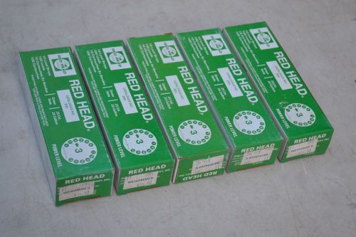 NIB 500 Ramset Red Head .25 Cal Strip Loads 3R5 Power 5 boxes of 100 Green