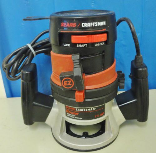 Sears craftsman 1-1/2 hp 25000rpm 8a 120v 60hz double insulated router,model 315 for sale