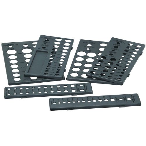 Tool Storage, 6 Piece Socket Drawer Organizers, Fits 1/4&#034;, 3/8&#034; &amp; 1/2&#034; Sockets