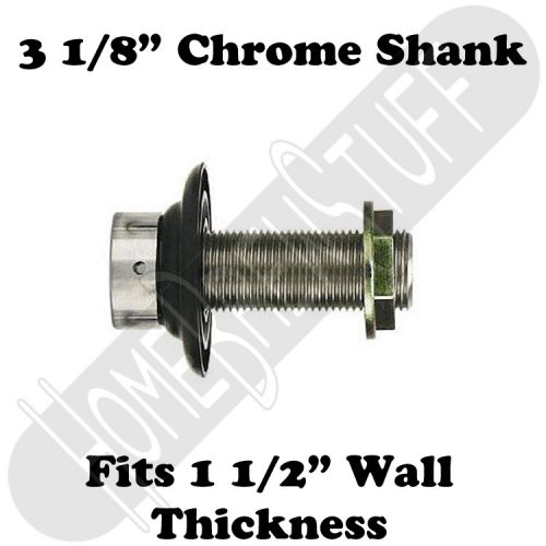 3 1/8&#034; Draft Beer Shank Assembly Chrome 3/16&#034; Bore Kegerator Tap Homebrew