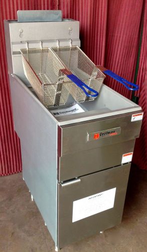 NEW 40 LB Fryer Nat Gas Cecilware FMS403 #1729 Commercial Deep Fat NSF Restauran