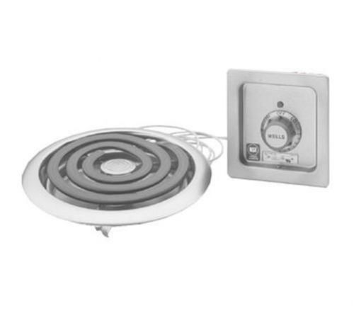 WELLS H-336 BUILT-IN SINGLE SPIRAL BURNER ELECTRIC HOT PLATE