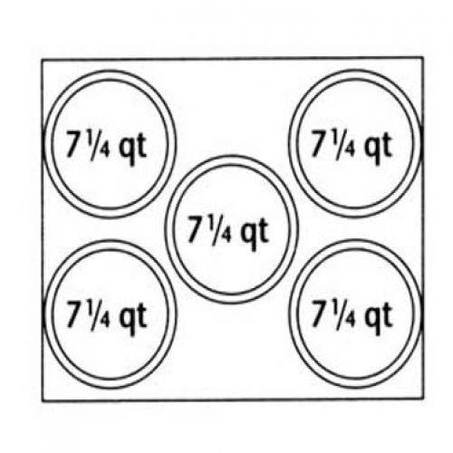 66807 Adapter Plate 5 Inset Holes for 6062A