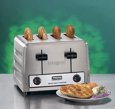 Waring commercial wct815 heavy duty bread/bagel combination 240v 4 slot toaster for sale