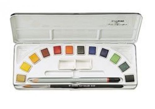 LUKAS Watercolor Studio Set of 12 Half Pans