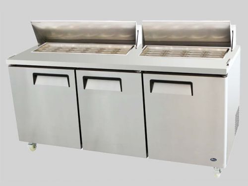 Atosa MSF-8308 Three Door Mega Top Sandwich Salad Prep Table  - Free Shipping!!