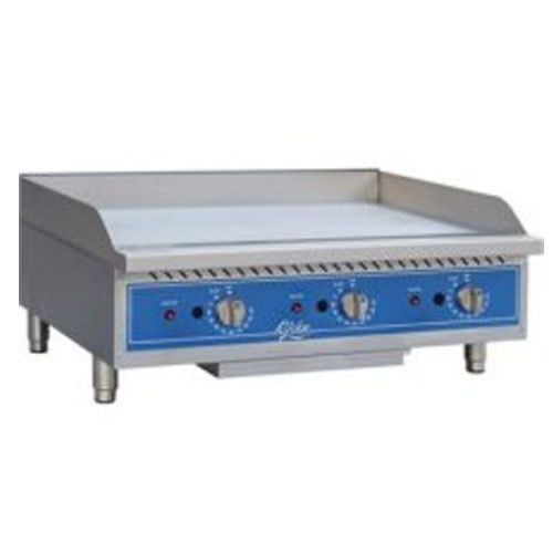 Globe GG36TG Griddle, Gas, Countertop, 36&#034; Wide, (30,000 BTU Per Burner), 3/4&#034; T