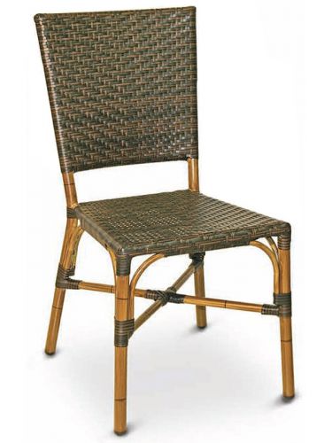 New florida seating commercial outdoor aluminum safari weave side chair for sale